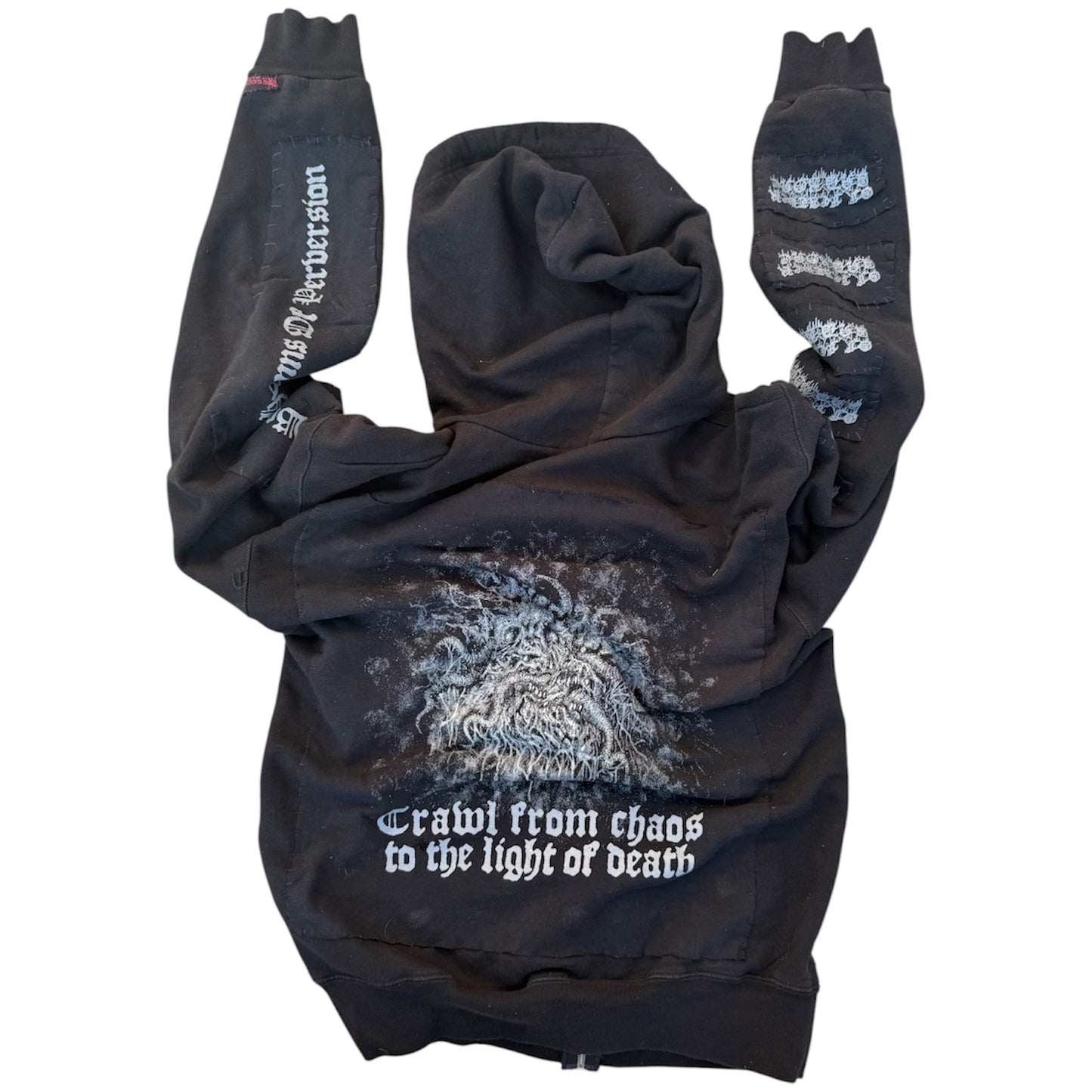 1of1 Feather and Bone Zip Up (M)