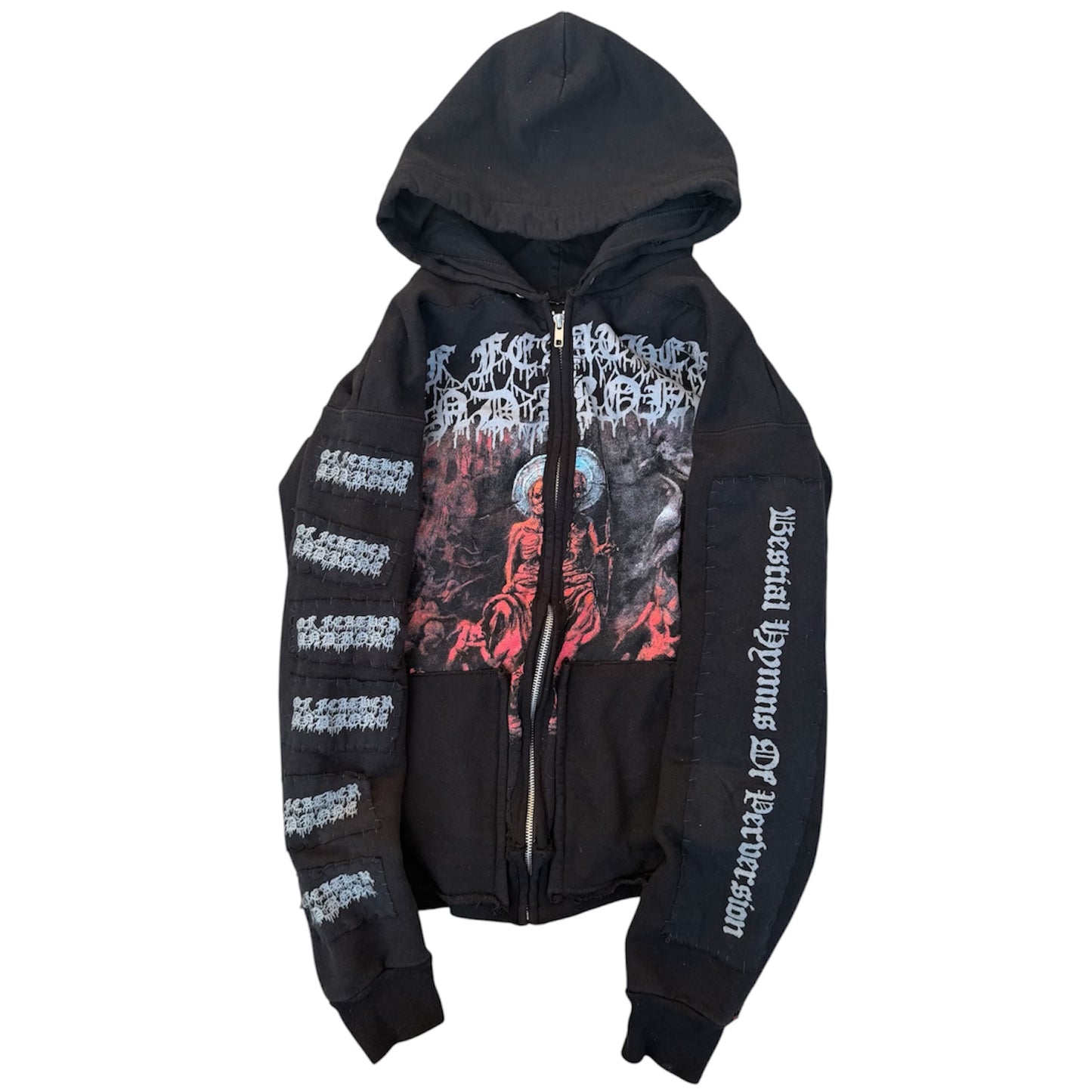 1of1 Feather and Bone Zip Up (M)