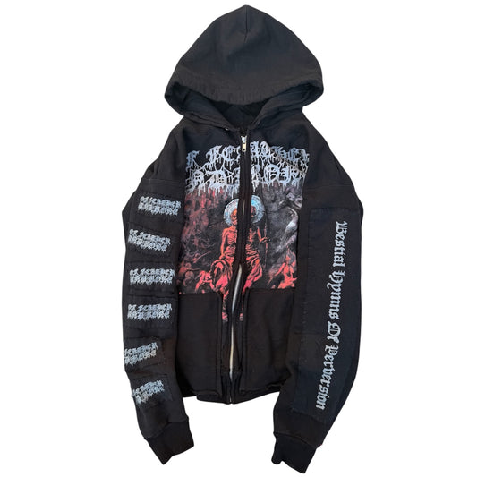 1of1 Feather and Bone Zip Up (M)